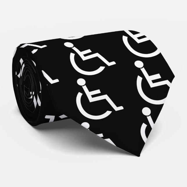 Disabled Persons Graphic Tie (Rolled)