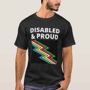 Disabled Proud With Disability Pride Flag Sweatshi T-Shirt