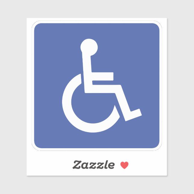 Disabled sign for car ideal (Sheet)