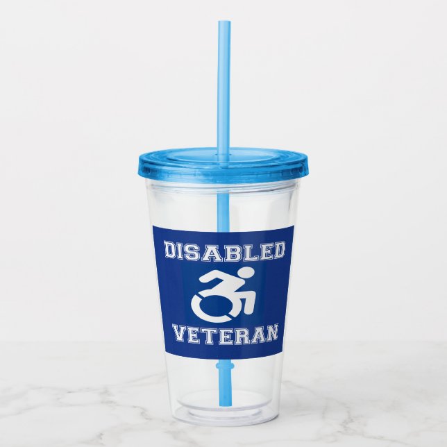 Disabled Veteran Acrylic Tumbler (Front)