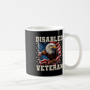 Disabled Veteran American Flag Military Soldier Ve Coffee Mug