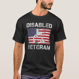 Disabled Veteran For Dad Grandpa Veteran American T-Shirt