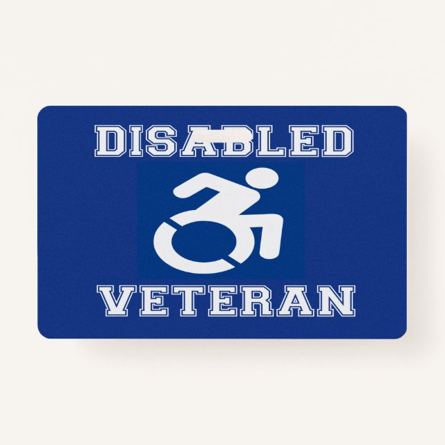 Disabled Veteran ID Badge (Front)