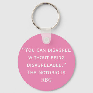 Disagree RBG Quote Key Ring
