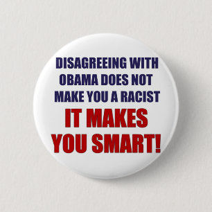 Disagreeing with Obama 6 Cm Round Badge