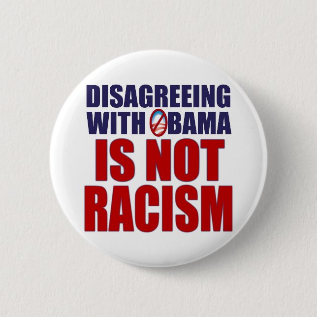 Disagreeing with Obama 6 Cm Round Badge (Front)