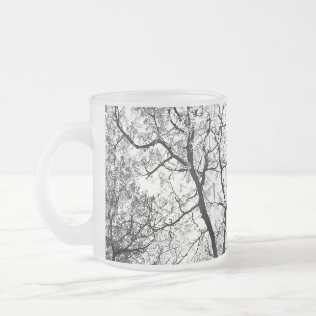 Disappearing 3 frosted glass coffee mug (Left)