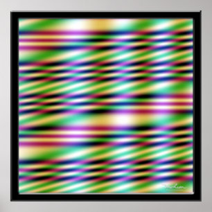 Disappearing Light Blue Colour Poster