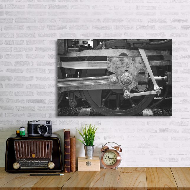 Disappearing railroad blues canvas print (Creator Uploaded)