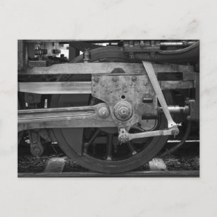 Disappearing railroad blues postcard