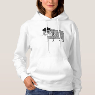 Disappointed Bulldog: Sad Romance Hoodie
