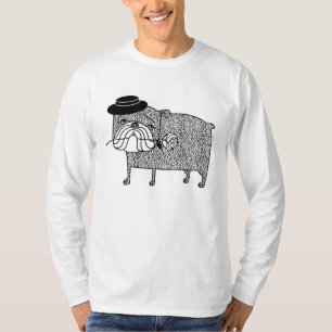 Disappointed Bulldog: Sad Romance T-Shirt