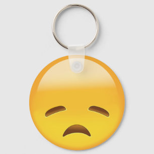 Disappointed Face Emoji Key Ring