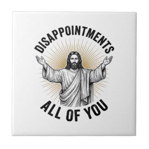 Disappointments All Of You Vintage Religious Shirt Tile