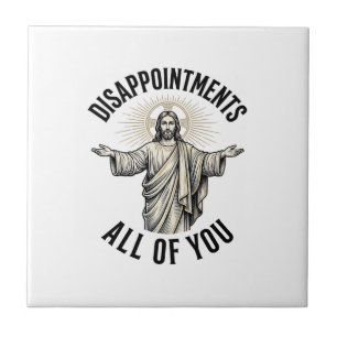 Disappointments All Of You Vintage Religious Shirt Tile