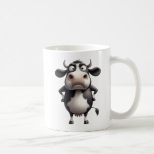 Disapproving Dairy Cow - That coffee better be... Coffee Mug