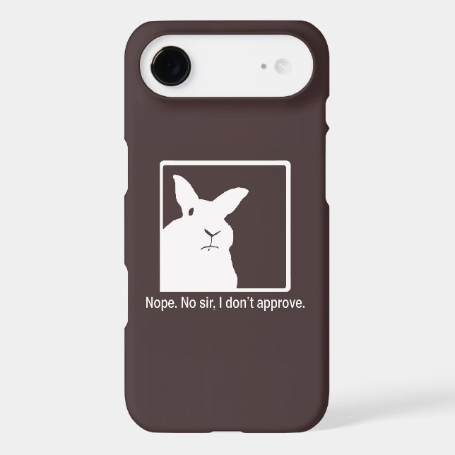 Disapproving Rabbits iPhone 5 Case Brown (Back)