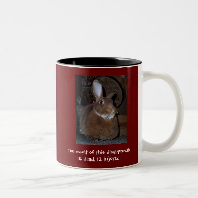 Disapproving Rabbits Mug 2 (Right)