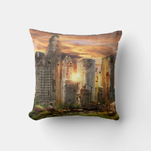 Disaster - Chicago, IL - Gotta walk the dog Cushion