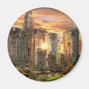Disaster - Chicago, IL - Gotta walk the dog Magnet