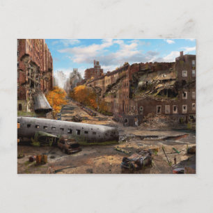 Disaster - New York, NY - No left turn on red Postcard