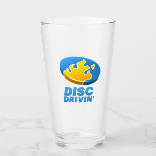 Disc Drivin' Glass Tumbler