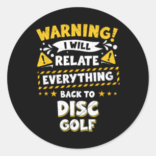 Disc Golf _11  Classic Round Sticker