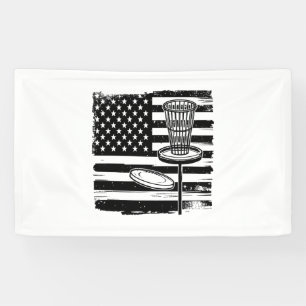 Disc Golf American Flag Banner