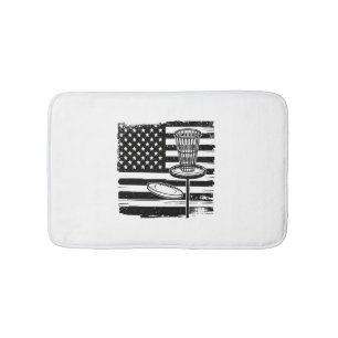 Disc Golf American Flag Bath Mat
