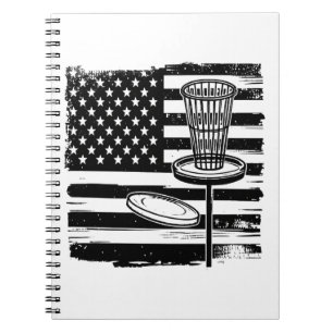 Disc Golf American Flag Notebook