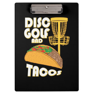 Disc Golf And Tacos Clipboard