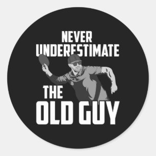 Disc Golf Art For Men Dad Disc Golf Lover Disc Gol Classic Round Sticker