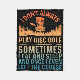 Disc Golf Art For Men Women Disc Golf Player Disc Fleece Blanket