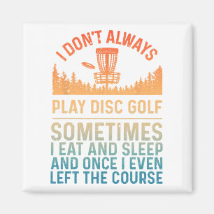 Disc Golf Art For Men Women Disc Golf Player Disc Magnet