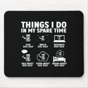 Disc Golf Art For Men Women Kid Disc Golf Player D Mouse Mat