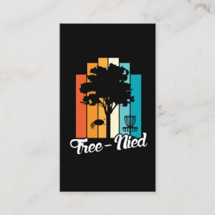 Disc Golf Awesome Shot Tree Nied Denied Business Card