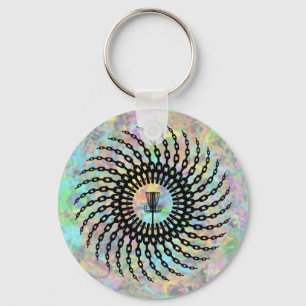 Disc Golf Basket Chains Key Ring