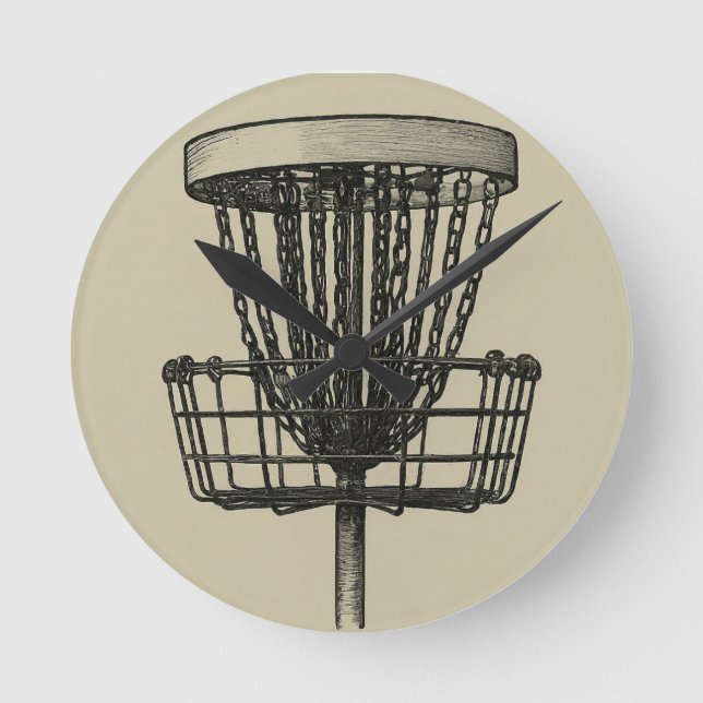 disc golf basket clock (Front)