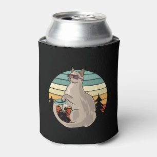 Disc Golf Basket Funny Cat Gift Player Can Cooler