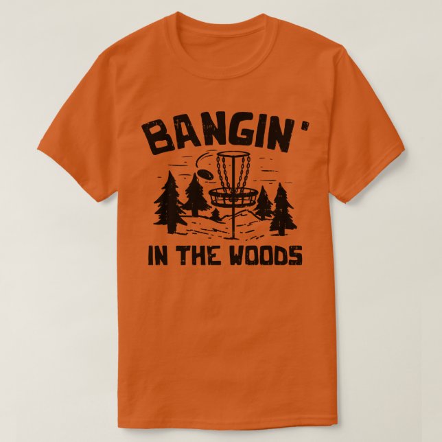 Disc Golf Basket Gift T-Shirt (Design Front)