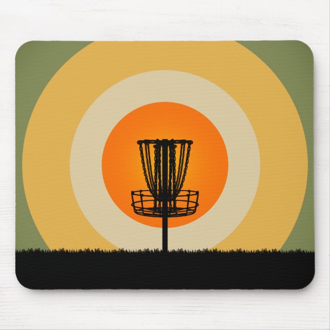 Disc Golf Basket Mouse Mat (Front)