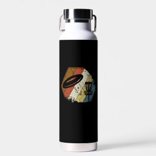 Disc Golf Basket Retro Water Bottle