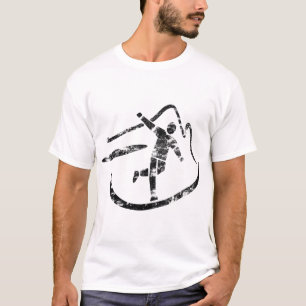 Disc Golf Basket Simple Art Elements Disc Golfer G T-Shirt