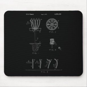 Disc Golf Basket Target Patent Design - Frolf  Mouse Mat