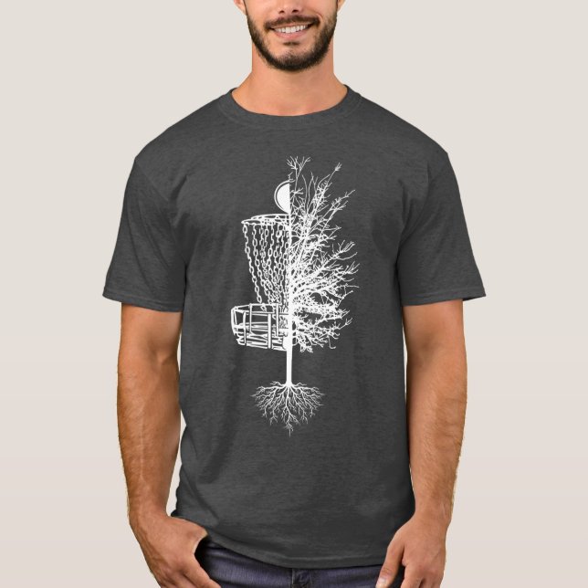 Disc Golf  Basket Tree Frisbee Golf Premium T-Shirt (Front)