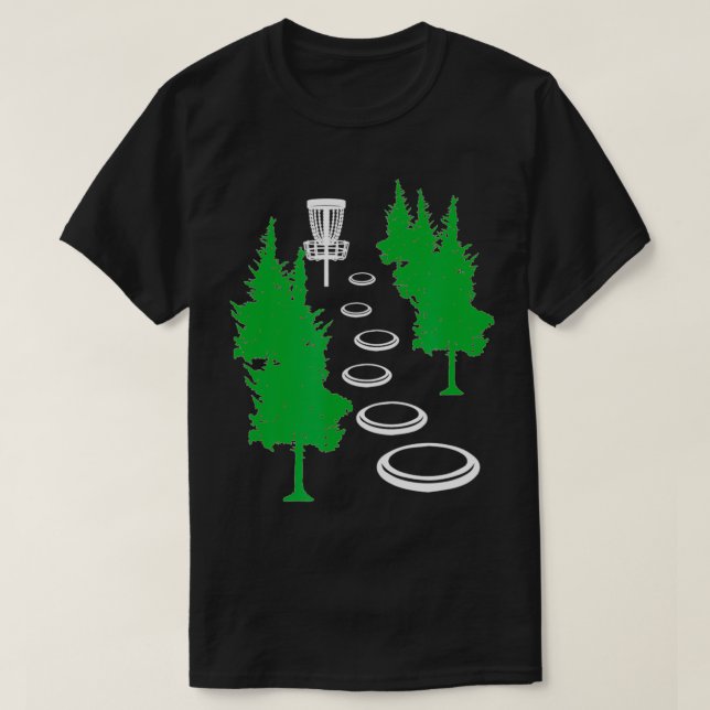 Disc Golf Basket Tree  Frolf Disc Frisbee Golf  T-Shirt (Design Front)