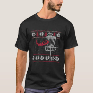 Disc Golf Basket Ugly Christmas Matching Frisbee G T-Shirt