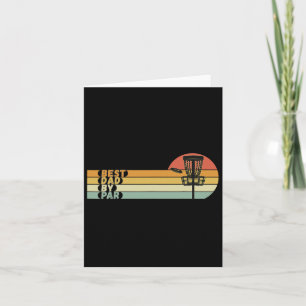 Disc Golf - Best Dad By Par - Father's Day Disc Go Card