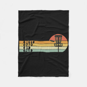 Disc Golf - Best Dad By Par - Father's Day Disc Go Fleece Blanket