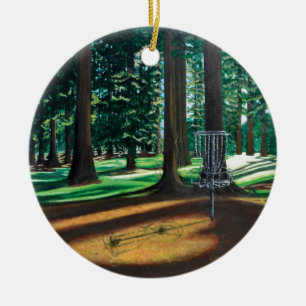 DISC GOLF CERAMIC TREE DECORATION